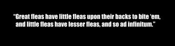 “Great fleas have little fleas”