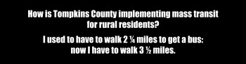 County bus transit for rural residents?