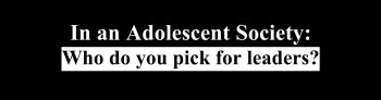 “Adolescent Society” Bumper sticker
