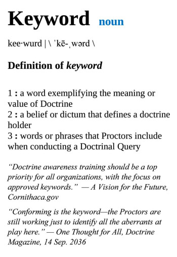 New Definition: “Keyword”