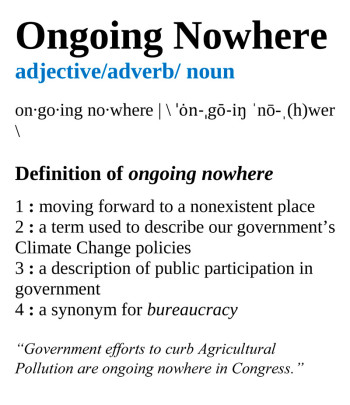 New Term: “Ongoing Nowhere”