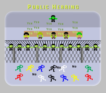 Lovely Lansing Videogame: “Public Hearing”