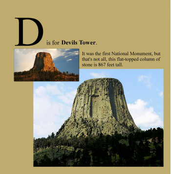 D is for Devils Tower