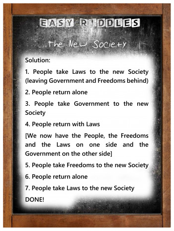 Solution: “The New Society” Riddle