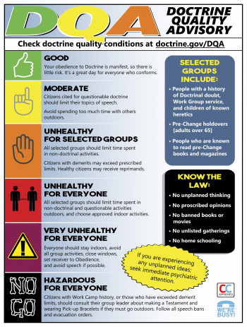 “Doctrine Quality Advisory” Poster
