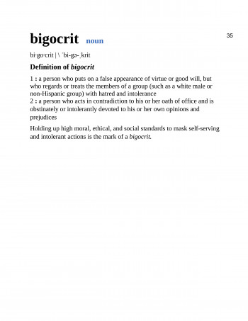 New Word Bigocrit