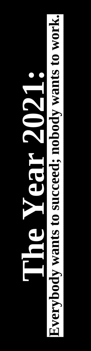 “Everybody wants to succeed” Bumper sticker