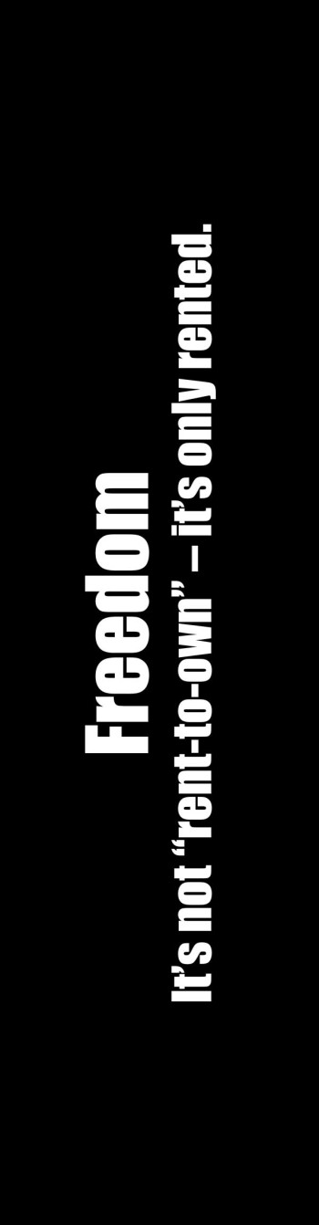 “Freedom” Bumper sticker