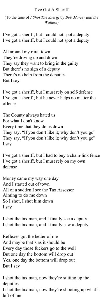 “I’ve Got A Sheriff” Song