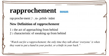 New Definition for “Rapprochement”