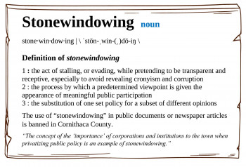 New Word: “Stonewindowing”